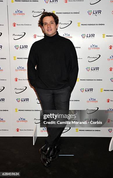 Brando Pacitto attends the Fabrique Du Cinema Awards In Rome on December 7, 2016 in Rome, Italy.