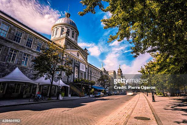 bonsecours market of montreal - montréal stock pictures, royalty-free photos & images