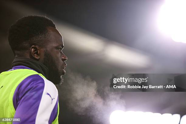 Cheick Tiote of Newcastle United during the EFL Cup Quarter-Final match between Hull City and Newcastle United at KCOM Stadium on November 29, 2016...