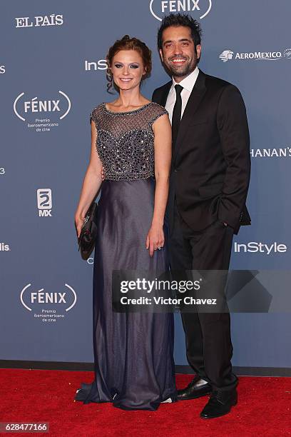 Ana Layevska and guest attend the Premio Iberoamericano De Cine Fenix 2016 at Teatro de La Ciudad on December 7, 2016 in Mexico City, Mexico.