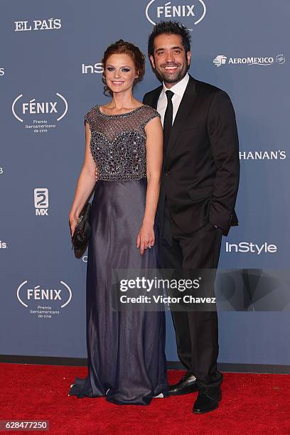 Ana Layevska and guest attend the Premio Iberoamericano De Cine Fenix 2016 at Teatro de La Ciudad on December 7, 2016 in Mexico City, Mexico.