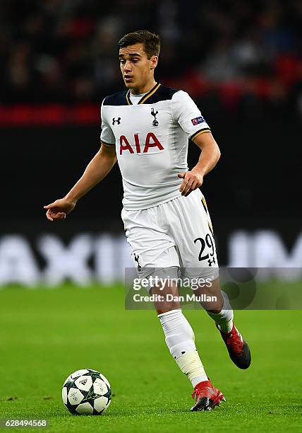 Harry Winks of Tottenham Hotspur in action during the UEFA Champions League match between Tottenham Hotspur FC and PFC CSKA Moskva at Wembley Stadium...