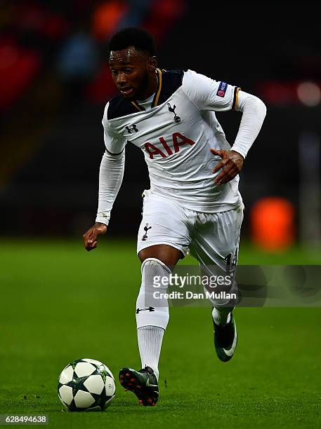 Georges-Kevin N'Koudou of Tottenham Hotspur in action during the UEFA Champions League match between Tottenham Hotspur FC and PFC CSKA Moskva at...