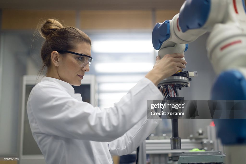 Female engineer working