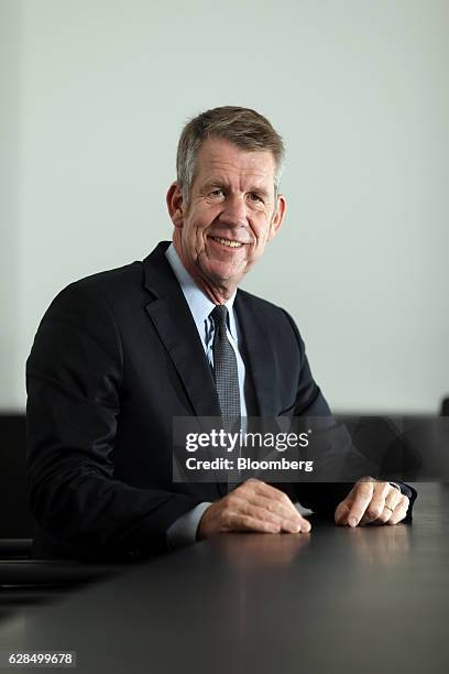 Fritz Joussen, chief executive officer of Tui AG, poses for a photograph during a Bloomberg Television interview in London, U.K., on Thursday, Dec....