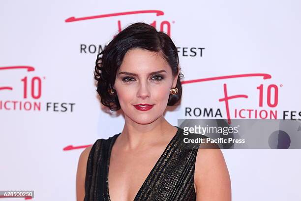 English actress Annabel Scholey during Red Carpet of Opening Ceremony of Roma Fiction Fest 2016.