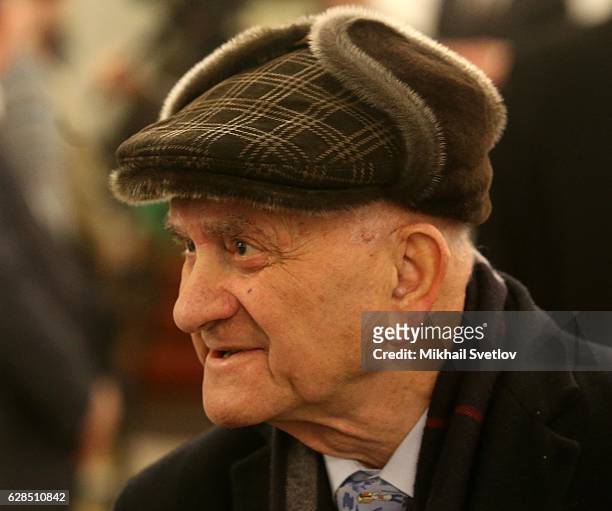 Russian economist and human rights activist Yevgeny Yasin attends the awarding ceremony for Human Rights and Civil Society activists at the Grand...