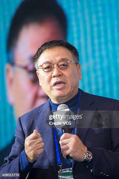 Yan Yan, President of SOFTBANK Asia Information Infrastructure Investment Fund, speaks during the Canton Tower Science & Technology Conference...