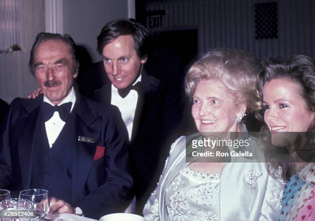 Fred Trump, Robert Trump, Mary Anne Trump and Blaine Trump attend 38th Annual Horatio Alger Awards Dinner on May 10, 1985 at the Waldorf Hotel in New...