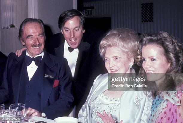 Fred Trump, Robert Trump, Mary Anne Trump and Blaine Trump attend 38th Annual Horatio Alger Awards Dinner on May 10, 1985 at the Waldorf Hotel in New...