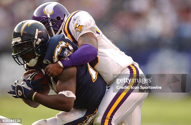 San Diego Chargers LaDainian Tomlinson during a game against the Minnesota Vikings at the Qualcomm Stadium Sunday November 9 in San Diego, CA.