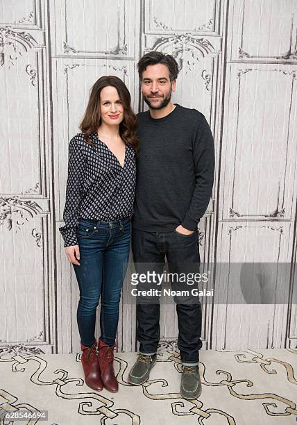Elizabeth Reaser and Josh Radnor visit Build series to discuss "Babylon Line" at AOL HQ on December 8, 2016 in New York City.