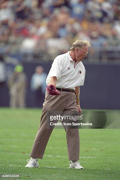 Washington Redskins head coach Marty Schottenheimer during a National Football League game against the San Diego Chargers at Qualcomm Stadium in San...