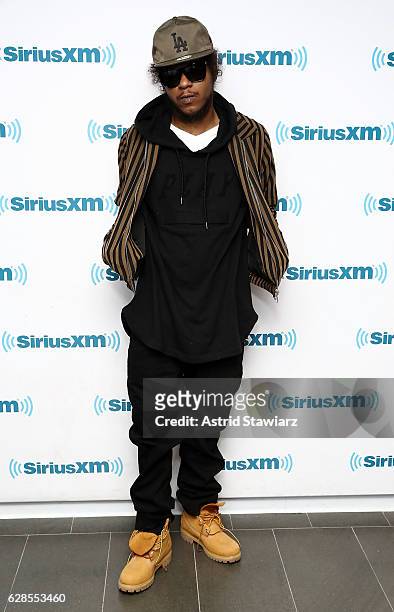 Rapper Ab-Soul visits the SiriusXM Studios on December 8, 2016 in New York City.
