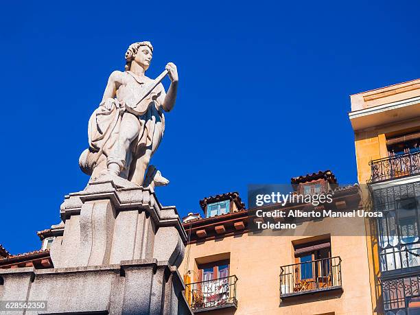 spain, madrid, provincia square - orpheus statue - orpheus stock pictures, royalty-free photos & images