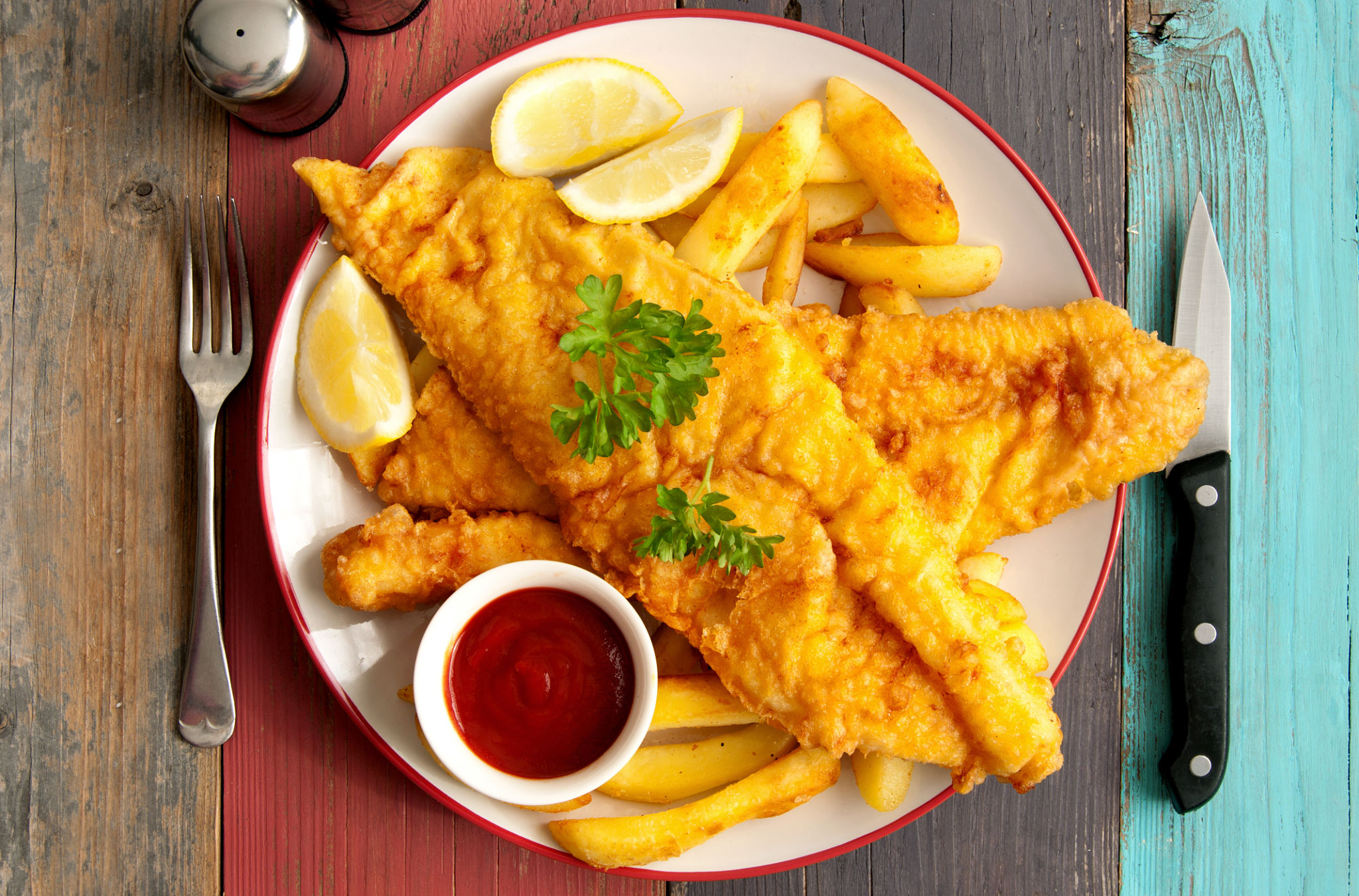 Fish and chips Fish and chips