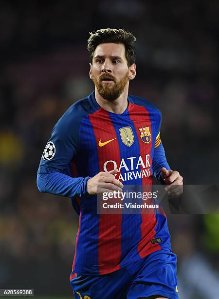 Lionel Messi of Barcelona during the UEFA Champions League match between FC Barcelona and VfL Borussia Moenchengladbach at Camp Nou on December 6,...