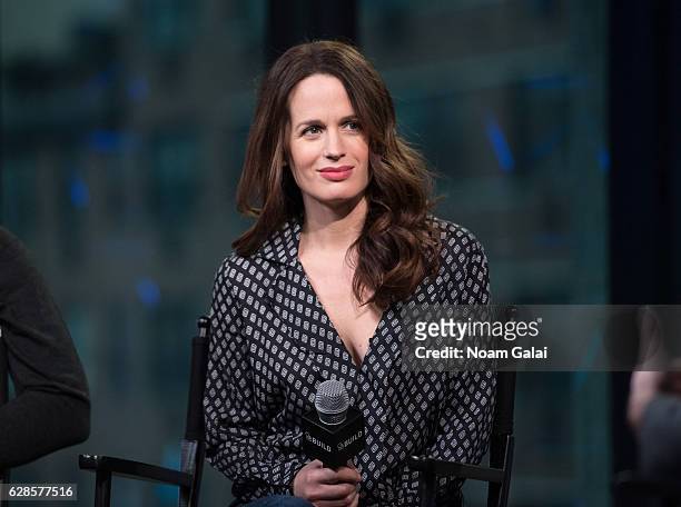 Elizabeth Reaser visits Build series to discuss "Babylon Line" at AOL HQ on December 8, 2016 in New York City.