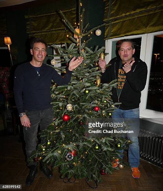 Bruno Eyron and Christian Kahrmann attend the Emma Matratzen Concert Evening at Soho House on December 8, 2016 in Berlin, Germany.