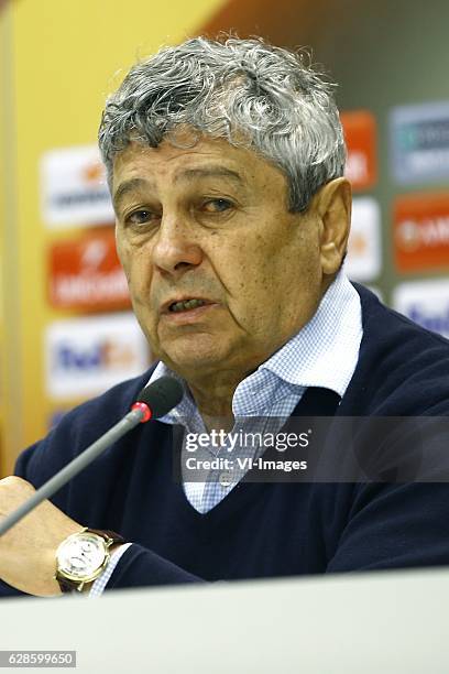 Mircea Lucescu coach of FC Zenit St. Petersburgduring the UEFA Europa League group D match between AZ Alkmaar and FC Zenit on December 08, 2016 at...