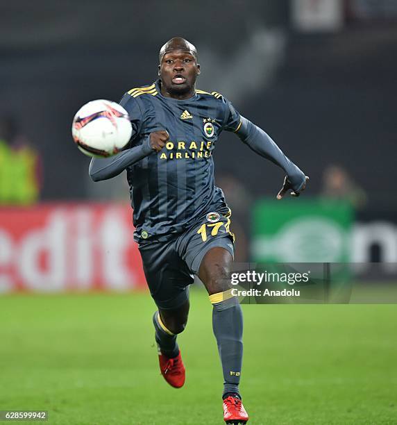 Moussa Sow of Fenerbahce in action during the Europa League group A match between Feyenoord and Fenerbahce at the Kuip Stadium in Rotterdam,...