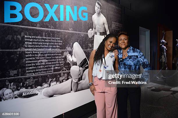 Robin Roberts tours the recently dedicated Smithsonian National Museum of African American History & Culture with Laila Ali, daughter of the late...