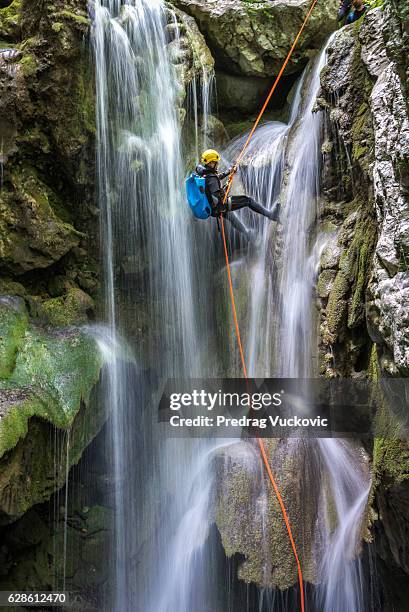 Falling Rappler Rapelling Waterfall Photos and Premium High Res Pictures - Getty Images