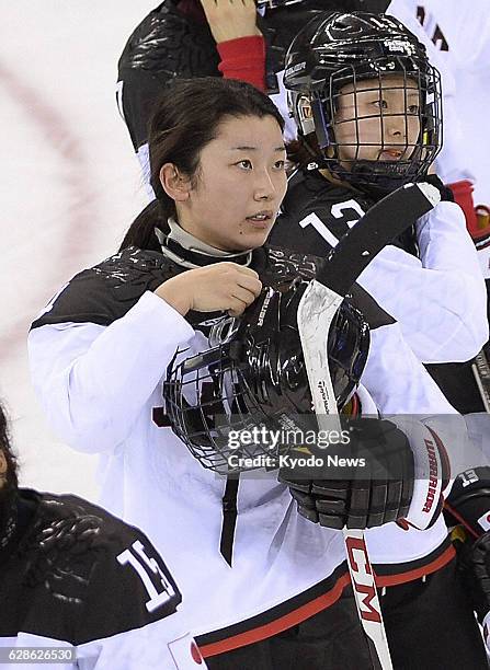 Russia - Japan defender Ayaka Toko in women's ice hockey, shown at the Sochi Winter Olympics in Russia on Feb. 18 says the surgery scar on her neck...