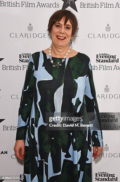 Rebecca O'Brien arrives at The London Evening Standard British Film Awards at Claridge's Hotel on December 8, 2016 in London, England.