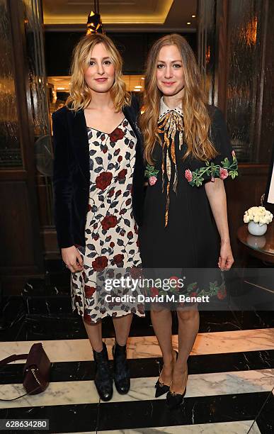 Laura Carmichael and Hannah Redmayne attend OMEGA Constellation Globemaster dinner at Marcus on December 8, 2016 in London, England.