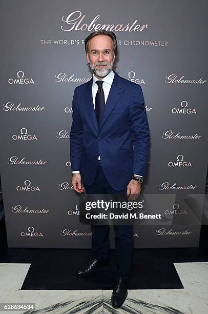 Marcus Wareing attends OMEGA Constellation Globemaster dinner at Marcus on December 8, 2016 in London, England.