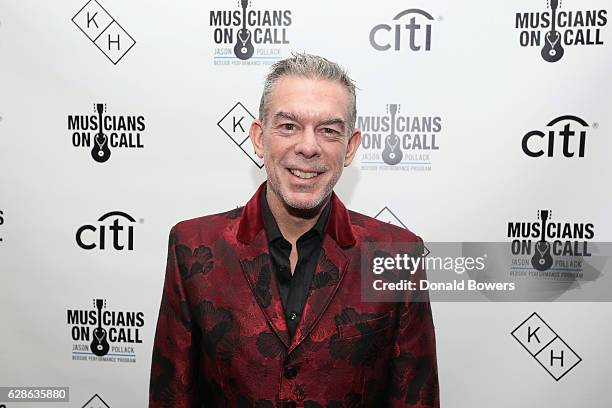 Radio personality Elvis Duran attends the Musicians On Call Deck The Halls Holiday Sweater Party at Kola House on December 8, 2016 in New York City.