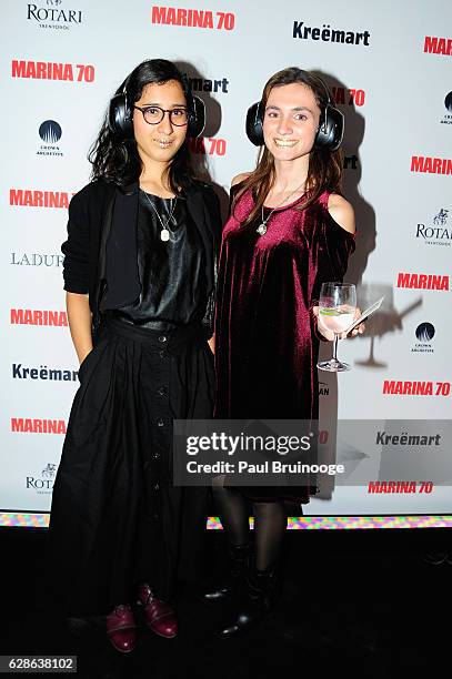 Josefina Bahamondes and Eliana Parisis at MARINA 70 at Solomon R. Guggenheim Museum on December 8, 2016 in New York City.