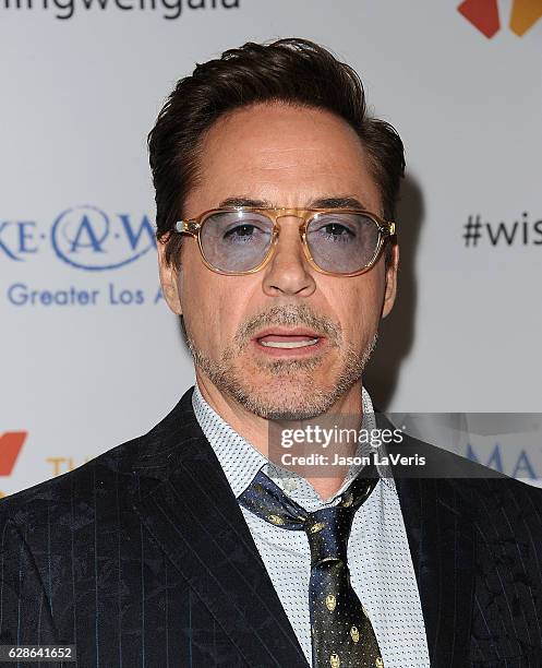 Actor Robert Downey Jr. Attends the 4th annual Wishing Well winter gala at Hollywood Palladium on December 7, 2016 in Los Angeles, California.