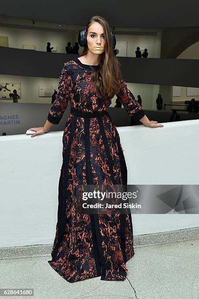 Chloe Gosselin at MARINA 70 at Solomon R. Guggenheim Museum on December 8, 2016 in New York City.