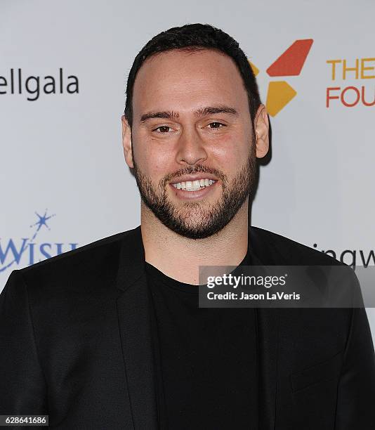 Scooter Braun attends the 4th annual Wishing Well winter gala at Hollywood Palladium on December 7, 2016 in Los Angeles, California.