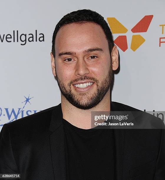 Scooter Braun attends the 4th annual Wishing Well winter gala at Hollywood Palladium on December 7, 2016 in Los Angeles, California.