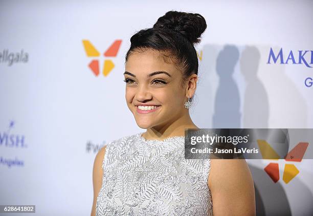 Gymnast Laurie Hernandez attends the 4th annual Wishing Well winter gala at Hollywood Palladium on December 7, 2016 in Los Angeles, California.