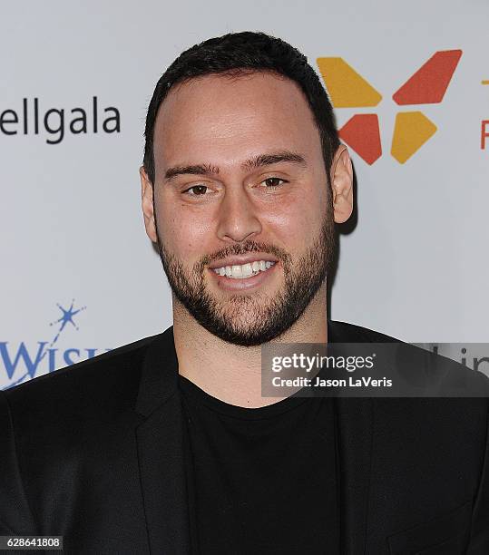 Scooter Braun attends the 4th annual Wishing Well winter gala at Hollywood Palladium on December 7, 2016 in Los Angeles, California.