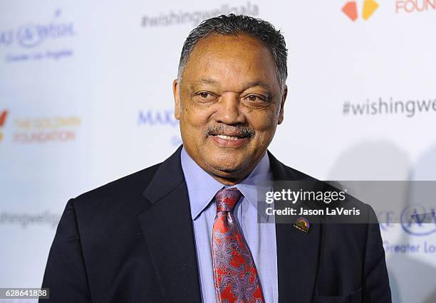 Reverend Jesse Jackson attends the 4th annual Wishing Well winter gala at Hollywood Palladium on December 7, 2016 in Los Angeles, California.