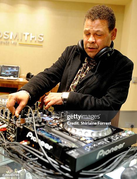Craig Charles entertains guests at the official opening of Goldsmiths Liverpool Rolex lounge on December 8, 2016 in Liverpool, England.