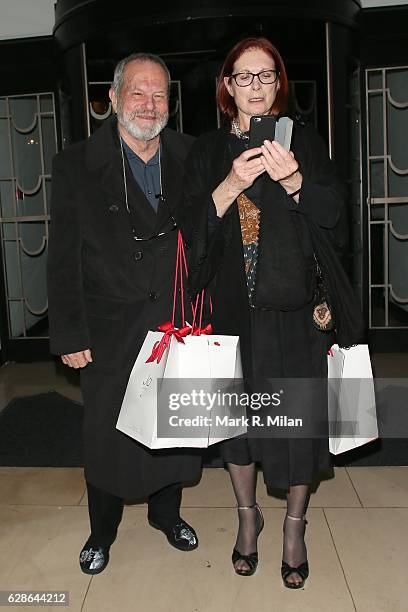 Terry Gillam and Maggie Weston attend the London Evening Standard British Film Awards on December 8, 2016 in London, England.