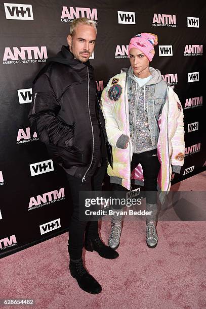 Fashion designers David Blond and Phillipe Blond of The Blonds attend the VH1 America's Next Top Model premiere party at Vandal on December 8, 2016...