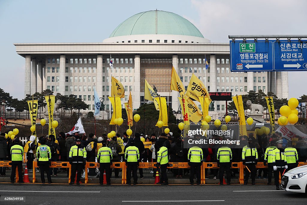 Parliament Vote On Impeachment of South Korea's President Park Geun-hye