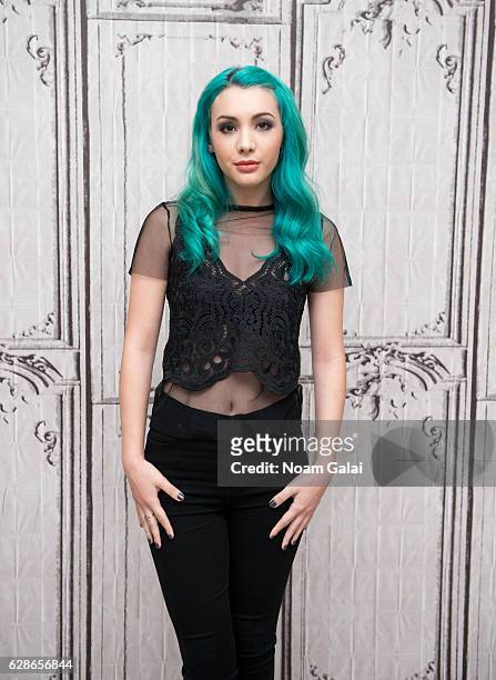 Actress Hannah Marks visits Build Series to discuss "Slash" the movie at AOL HQ on December 8, 2016 in New York City.