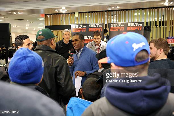 Atmosphere at Guys' Night Out at Lord & Taylor with Sterling Shepard, Jason Pierre Paul and Frankie Edgar on December 8, 2016 in New York City.