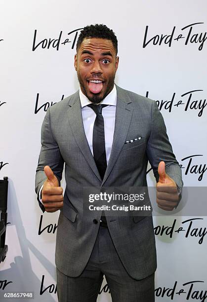 Rashad Jennings attends Guys' Night Out at Lord & Taylor with Sterling Shepard, Jason Pierre Paul and Frankie Edgar on December 8, 2016 in New York...