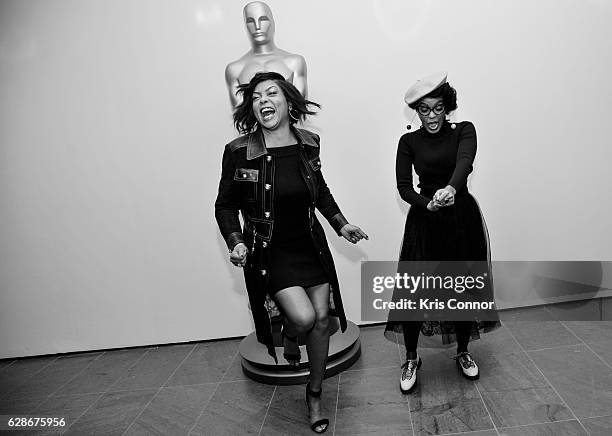 Taraji P. Henson, and Janelle Monae attend an official academy screening of HIDDEN FIGURES hosted by the The Academy of Motion Picture Arts and...