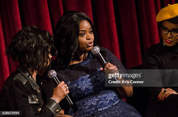 Octavia Spencer, Taraji P. Henson, and Janelle Monae attend an official academy screening of HIDDEN FIGURES hosted by the The Academy of Motion...