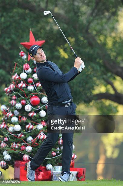 Justin Rose of England pictured during round two of the UBS Hong Kong Open 2016 at The Hong Kong Golf Club on December 9, 2016 in Hong Kong, Hong...
